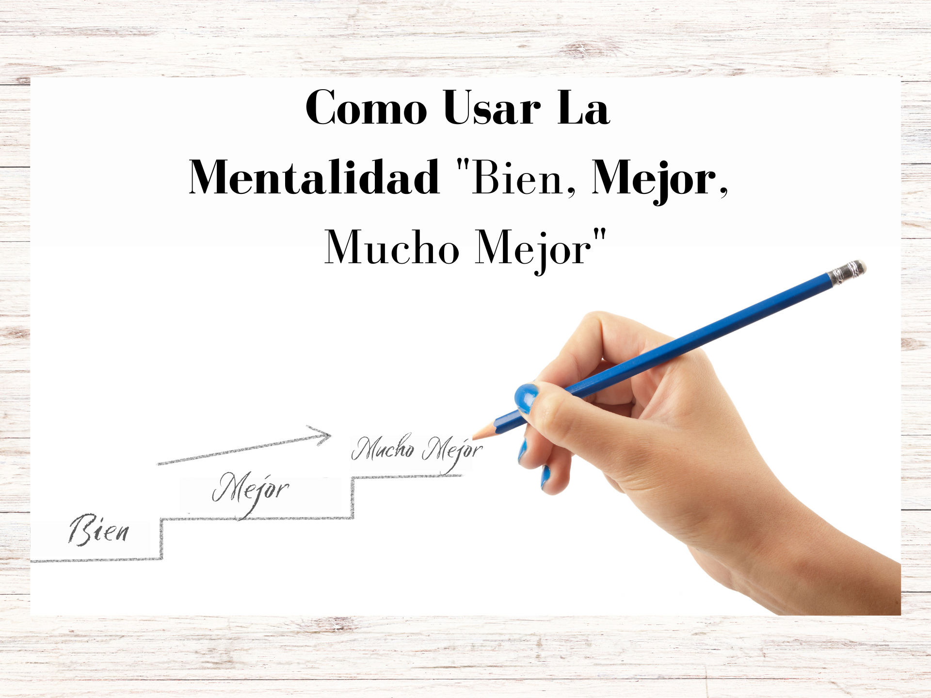 Como Usar La Mentalidad “Bien, Mejor, Mucho Mejor”